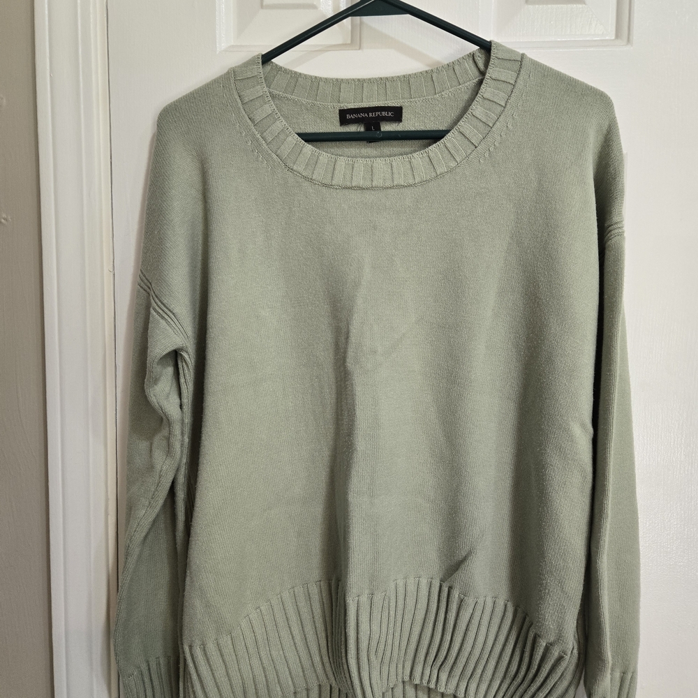 Banana Republic Sage Green Sweater